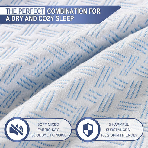 ACCURATEX Twin XL Mattress Protector - 100% Waterproof Breathable Cooling 3D Air Cover, 16'' Fitted Deep Pocket