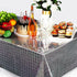 Irenare 3 Pack Iridescence Plastic Tablecloths, Holographic Foil Laser Table Covers for Girl Party Wedding Decorations