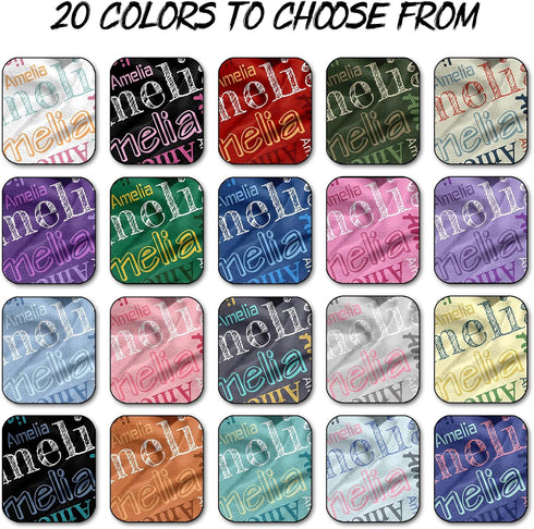 Vsmoedb Custom Baby Blanket with Name, Custom Name Blanket for Boys Girls, Personalized Blankets for Birthday Christmas