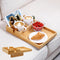 Nnewvante Couch Tray, 2-in-1 Insert & Flat Sofa Organizer Bamboo with 2
