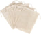 PALTERWEAR 100% Natural Cotton Double Drawstring Mesh Bag - For Herbs, Nuts, Spices, Set of 5