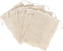 PALTERWEAR 100% Natural Cotton Double Drawstring Mesh Bag - For Herbs, Nuts, Spices, Set of 5