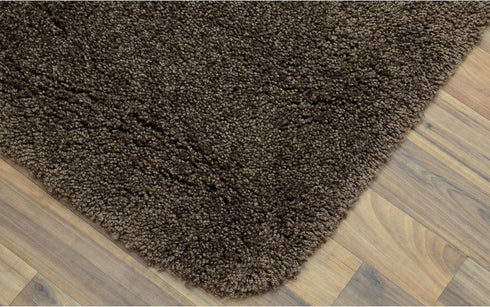 Garland Rug 3 Set Set Serendipity Brown Chocolate Piece (Toilet Cover, Contour Rug, Bath Rug) Shaggy Nylon Washable