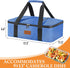 Insulated Casserole Carrier - Single Layer Design, Thermal Bag for Hot&Cold Food Transport, Fits 9x13 Casserole Dish, Leak-Proof, Durable Nylon, Zip Pockets,Navy Blue