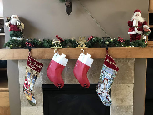 Santa's Stocking Flask for Party: 2.25 Liter Flasks, Funny Yankee Swap Gifts, Holiday Party Decorations