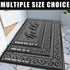 Yimobra Hello Door Mat, Heavy Duty Non-Slip Outdoor Welcome Mat for Home Entry, 29.5 x 17 Inch, Black Gray