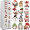 12Pcs Christmas Gnome Refrigerator Magnets, Waterproof Holiday Gnome Car Decals for Party Decor