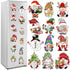 12Pcs Christmas Gnome Refrigerator Magnets, Waterproof Holiday Gnome Car Decals for Party Decor