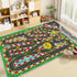 39''x59'' Kids Racing Rug Car Road Kid Rug Carpet Playmat for Playoom Traffic Road Kid Play Mat for BedroomKids