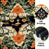 2 13"x51", BVBOX PCS Vertical Floral Tapestry Ottoman Aesthetic Long Vertical Wall Hanging Black Tassel Tapestries Home