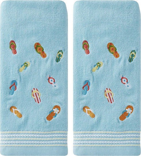 SKL Home Flips & Flops Hand Towel Set, Small, 2 Count