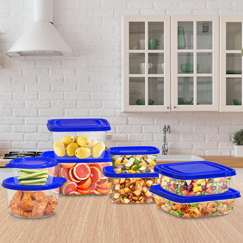 54-Piece Food Storage Containers with Lids, BPA-Free, Stain-Resistant, Microwave Safe by Chef Buddy