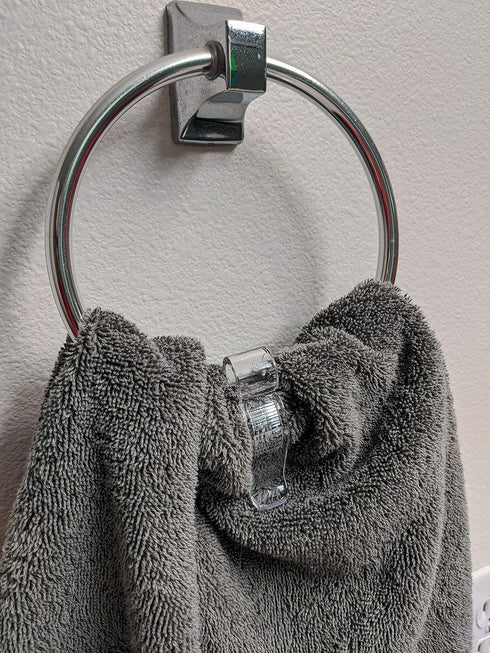 Towel Clip 3-Pack - No Fuss Hand-Towel Clip for Kitchen or Bathroom