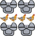 COOPED UP Canvas Chicken Saddle for Medium-Large Hens with Larger Wing Cover