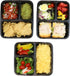 SimpleHouseware 10 Pack 3 Compartment Food Grade Meal Prep Storage Container Boxes (36 ounces)