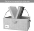 GRANNY SAYS Fabric Storage Bin with Lid, Decorative Extra Large Storage Box, Gray, 1-Pack