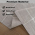 Gernaice 2PCS 24" 13" Boho Table Runner, Modern Plaid Cotton Linen Farmhouse Table Runners for Dresser End Coffee Table