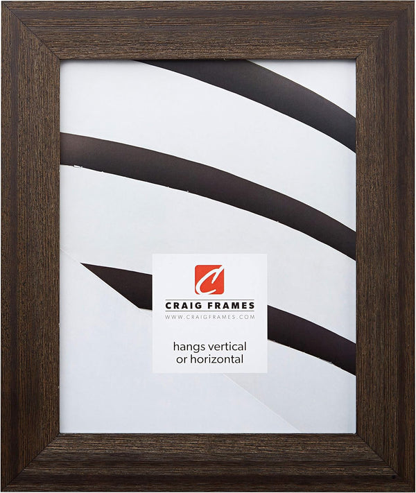 Craig Frames 1.5DRIFTWOODBK 10x13 Picture/Poster Frame, Distressed Black, Wood Grain Finish, 1-1/2-Inch Wide