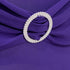 Efavormart Purple Spandex Folding Slip On Chair Cover with Silver Rhinestone Buckled Sash Band, Stretch Fitted Chair