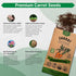 Pack 1G 850 Packet, Organo Republic Carrot Royal Chantenay Seeds - Over of Non-GMO Heirloom Carrot Seeds for Planting