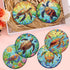 8 Pieces Diamond Art Painting Coasters Kit, Sea Turtle Diamond Art Coaster, DIY Diamonds Craft Kits for Adults