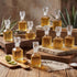 Chuangdi 24 1.7oz Pcs Mini Glass Wine Bottles Glass Patron Bottles with Stopper Decorative Tequila Bottle for Whiskey