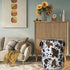 SELIONLIKN 18.9" x16.5" Cows Skin Brown Print Laundry Basket Foldable With Handles Tote Bag Oxford Cloth Animal Funny