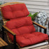 23 Inches 47 Inches 300 Sunnydaze Tufted High Back Chair Cushion - Wide x Long - D Olefin Fabric with Polyester Fill