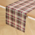 60 Inches 100% 14 60 Inch Solino Home Table Runner - Pure Linen Rustic Multicolor Tartan Plaid Short Table Runner x