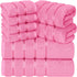YRALY 8 Piece Luxury Towel Set, 600 GSM Ring Spun Cotton, Soft &