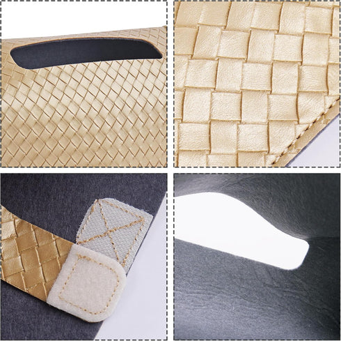 Towel(1-Gold) LIZIMANDU Leather Cover for Disposable Paper Hand Towel Box, Compatible with Kleenex Paper Hand