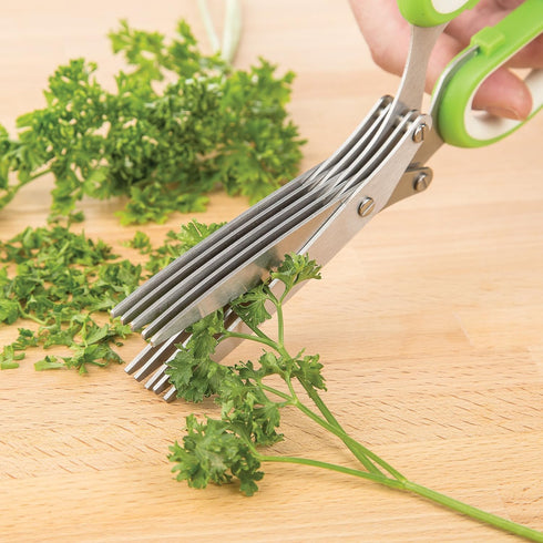PrepSolutions Herb Shears, Stainless Steel Blades for Quick Herb Cutting, Comfort Grip Handles