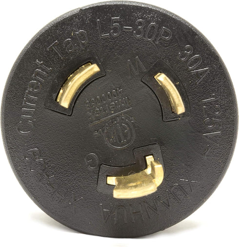 WEN GNA030 NEMA L5-30P Twist-Lock Power Plug to TT-30R Ready Outlet, 120V 30-Amp Generator Adapter