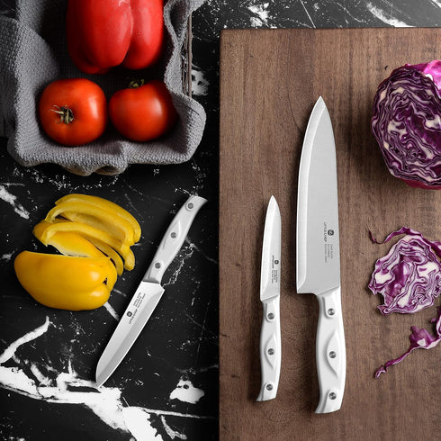 3PCS Chef Knife Set, Ultra Sharp Kitchen Knife, High Carbon Stainless Steel Chef Knives