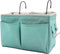 Green Bedside Caddy, Multi-Function Hanging Storage Basket for Bunk and Hospital Beds, Holds Glasses, Books, Mobile