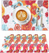 Ruvanti Placemats Set of 6, 100% Cotton 13x19 Inch, Modern Dining Table Decor, Kitchen & Table Linens, Multi Flower