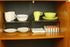 Counter, Deco Brothers Expandable Cabinet Shelf Organizer for Kitchen Cabinet and Bronze