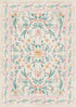 5x7 Pink Floral Nursery Rug,Pink Rugs for Bedroom Girls,Machine Washable Non Slip Soft Faux Wool Carpet,Cute Boho
