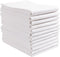 KAF Home Set of 12 White Flat Flour Sack Embroidery/Craft Kitchen Towels,