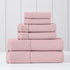 Modern Threads Waffle-Rib 6-Piece Towel Set Premium Cotton Bath Towels, Ultra-Absorbent &