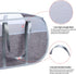Pop Up Laundry Hamper with Durable Handles, Collapsible Basket for College Dorm, Kids Room, Travel (Blue+Gray)