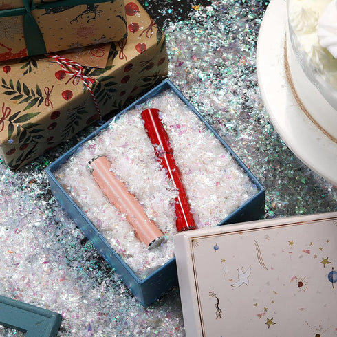 160g Containlol Sparkle Holographic Confetti Iridescent Confetti Winter Radium Color Metallic Foil Decor Bag