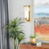 79 5" 7" 16", Deco Aluminum Metal Single Candle Wall Sconce, x x Gold