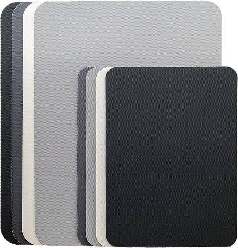 Simply Genius Cutting Board Set - 8-Pack Gray, 4 Large and 4 Small Plastic Cutting Boards for Kitchen