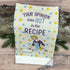 Crazy Dog T-Shirts Your Opinion was Not in The Recipe Funny Kitchen Cook Book Tea Towel by Crazy Dog T-Shirts