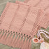 48 Inches yuboo Pink Table Runner Long, Boho Dusty Rose Table Runner for Shabby Decor Farmhouse Dresser Runners