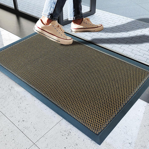 Welcome Doormat for Front Door, Durable Non-Slip Outdoor Indoor Rug 29.5" x 17.7" for High Traffic Areas