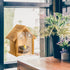 Window Bird Houses for Outside, Clear Bird House with 2 Powerful Hooks, Hanging Wooden Birdhouses for Outdoors