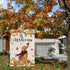 Welcome Fall Garden Flag 12 x 18 Inch Double Sided Burlap, Golden Retriever Dog Cardinal Yard Flags for Seasonal Thanksgiving Farmhouse Decoration(ONLY FLAG)