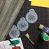 Designer Stencils Mini Silk Paisley Cookie Stencils, Beige/Semi-Transparent